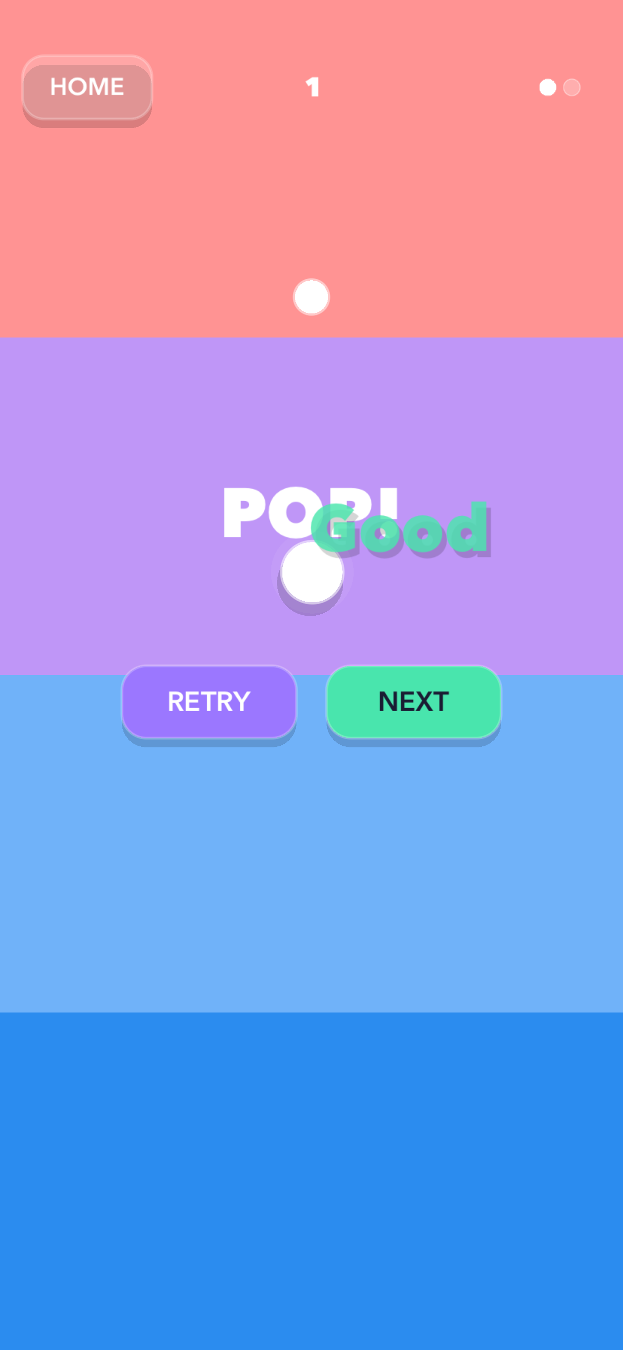 Pendulum Pop gameplay level
